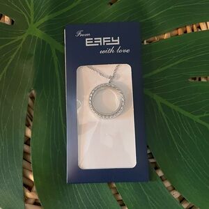Celebrity Cruise Effy with Love Silver tone charm holder necklace NWT